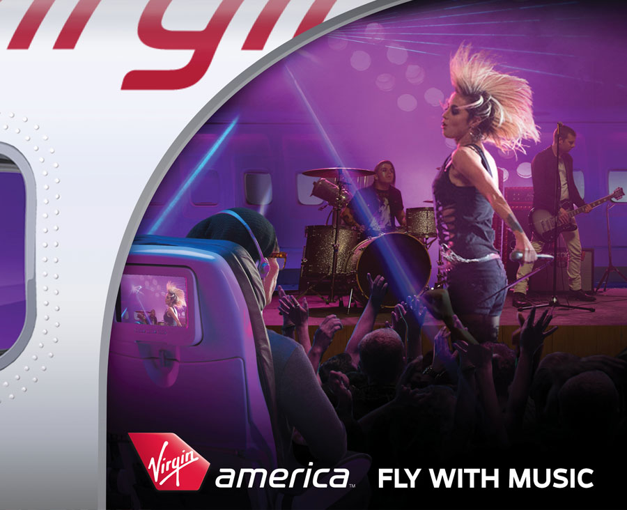 Virgin America Subway Takeover